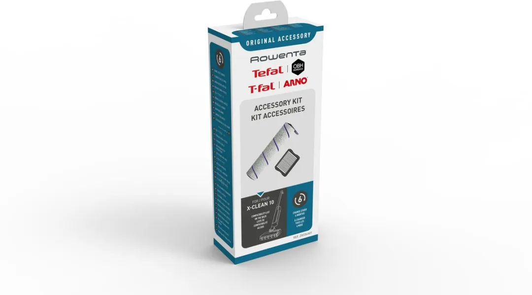 Rowenta X-Clean 10 ZR336A01 Accessoires - Rol + Filter - Wit - afbeelding 3 van 3