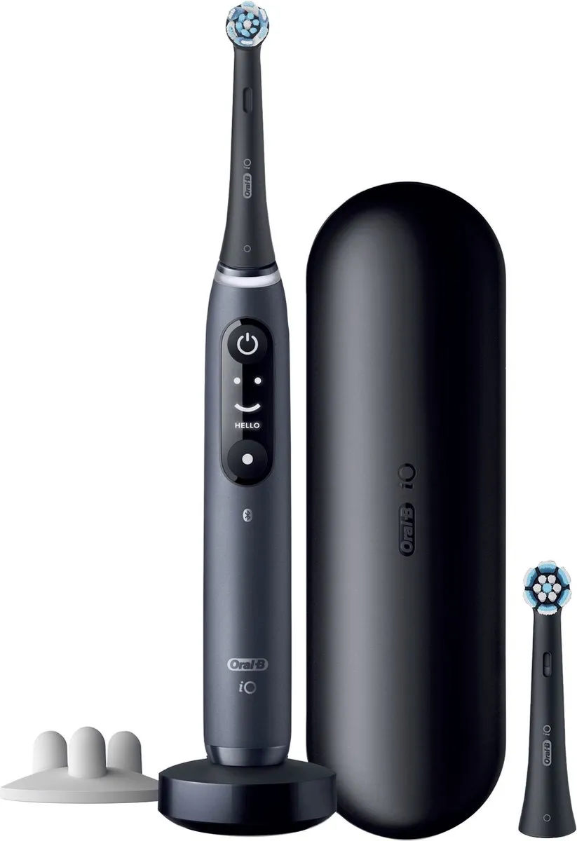 Oral-B iO7 Black Onyx Elektrische Tandenborstel - 2 Opzetborstels