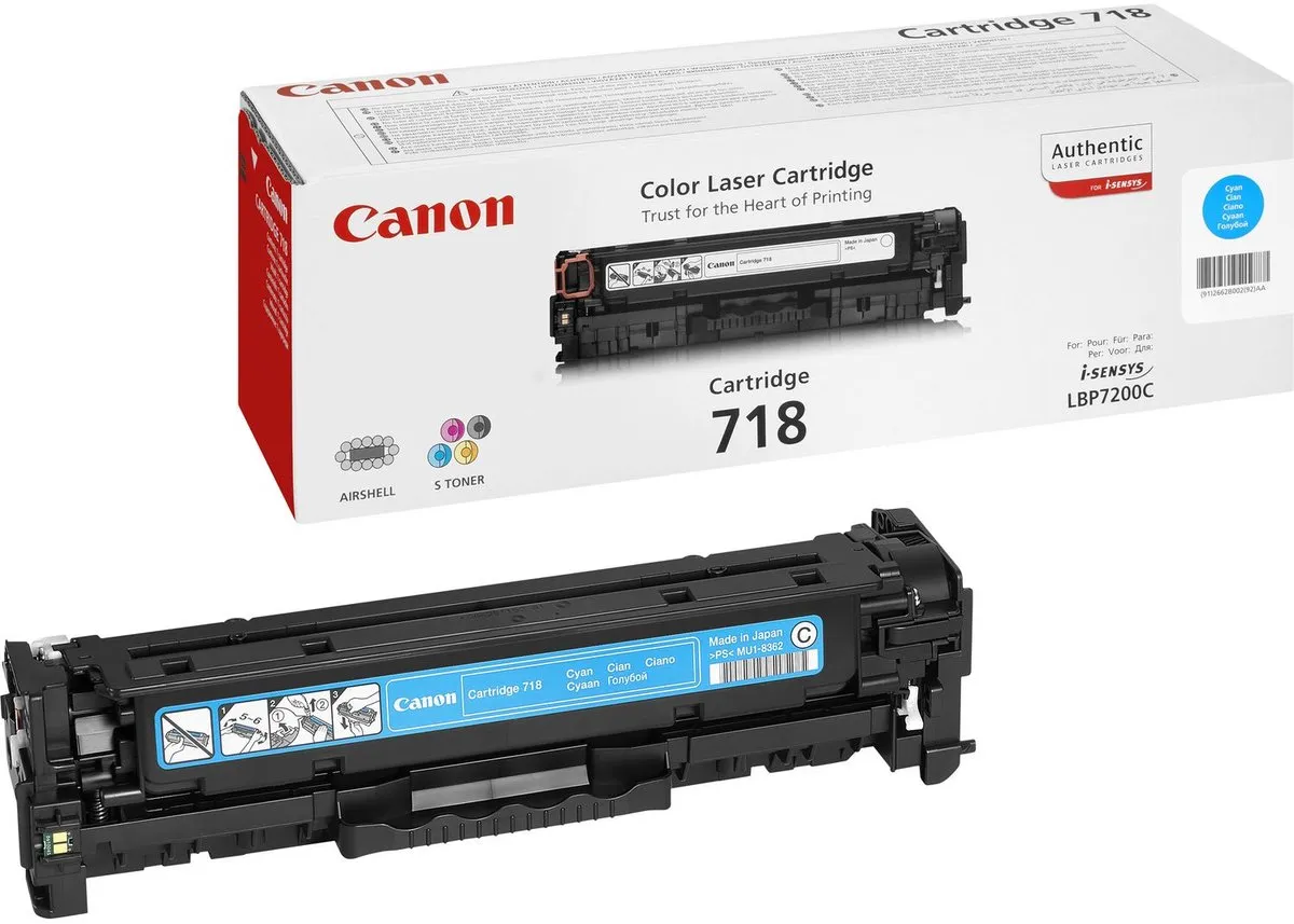 Canon 718 Tonercartridge Cyaan 50048821