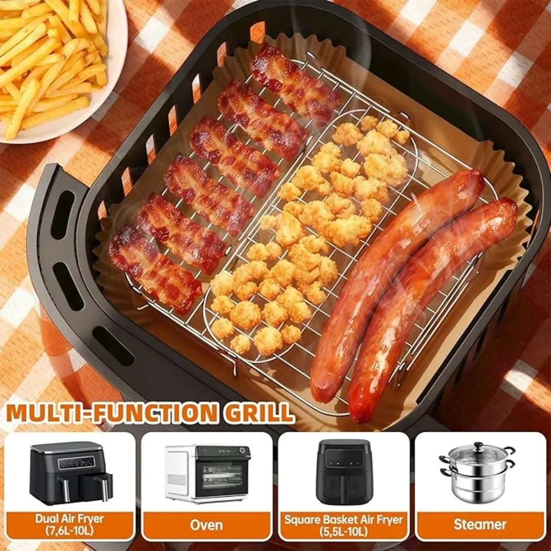 Ninja Dual Zone Grillrooster 2-delig - Zilver - afbeelding 6 van 6