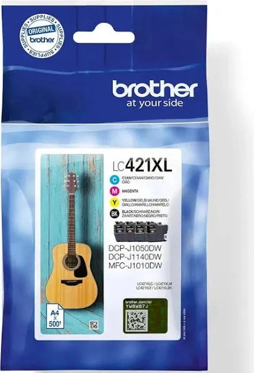 Brother LC-421XL Inktcartridge - 4 Stuks (Zwart + 3 Kleuren)