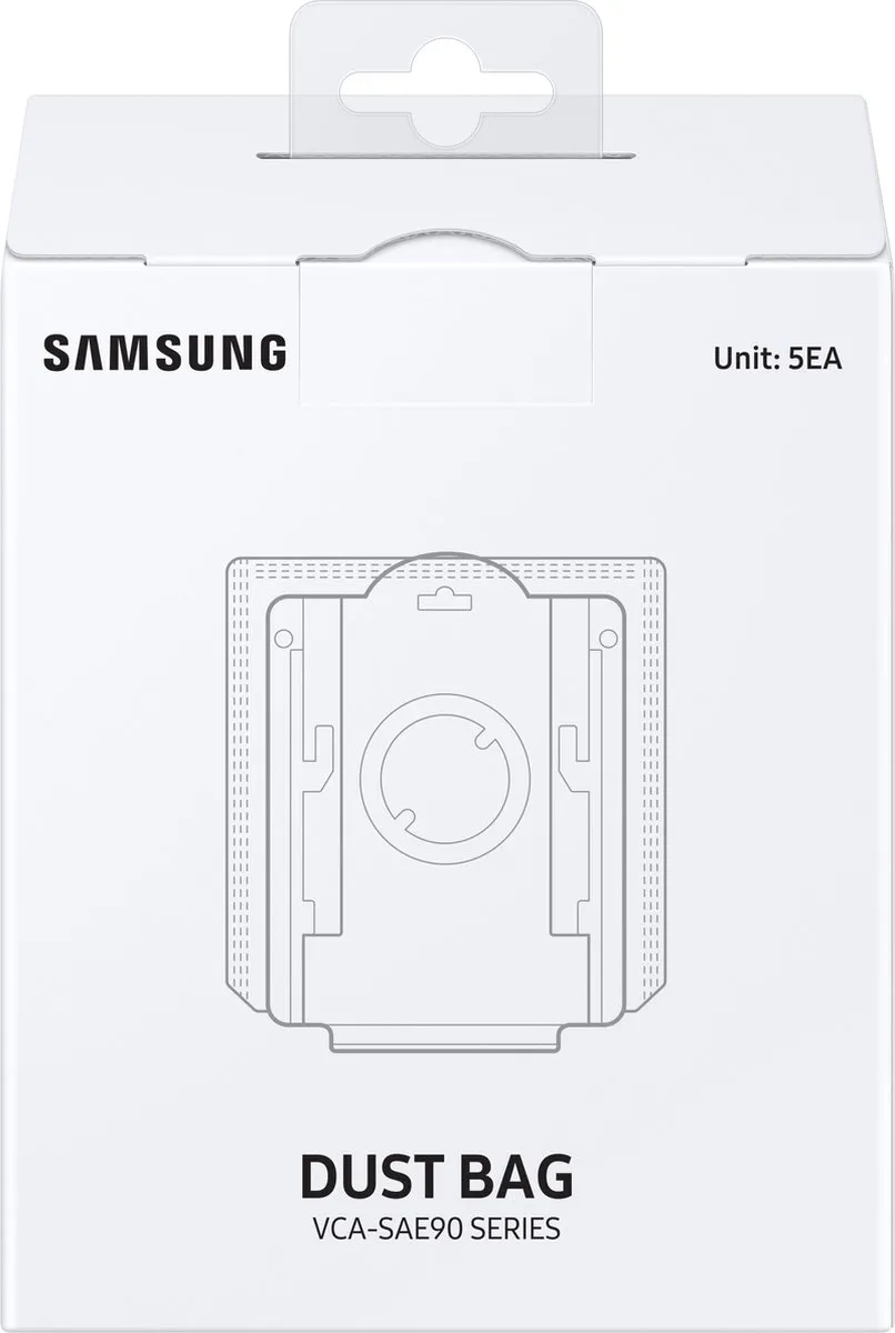 Samsung VCA-ADB90 Stofzak - 5 Stuks - Wit - afbeelding 6 van 6
