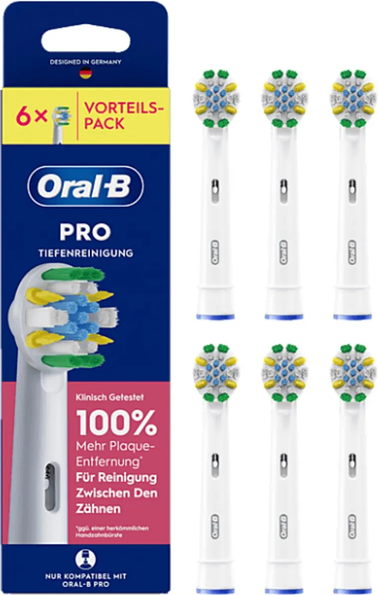 Oral-B Floss Action Opzetborstels 6 Stuks