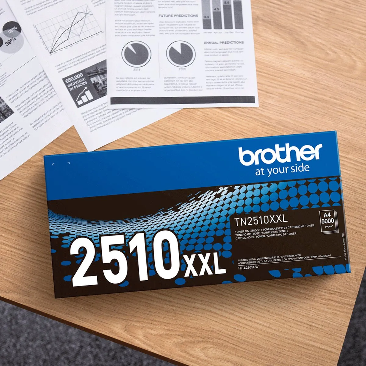 Brother TN2510XL Toner - 3.000 Pagina's - Zwart