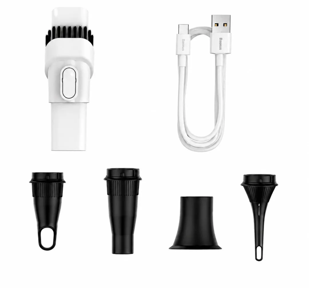 Baseus A3 Lite 4-in-1 Mini Stofzuiger 12000Pa - Wit