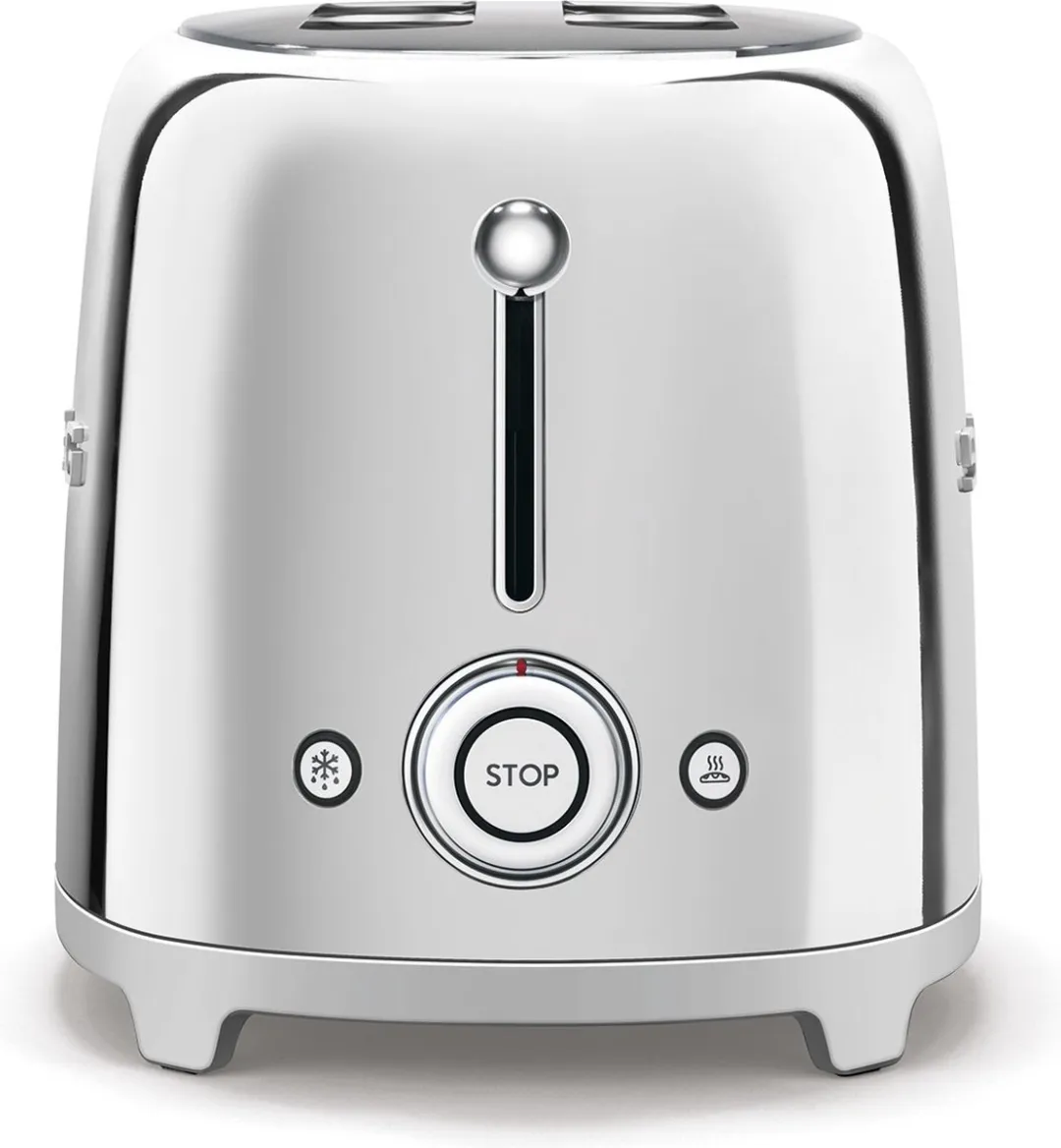 Smeg TSF02SSEU Broodrooster 2x4 - 1700W - 6 Niveaus - Staal