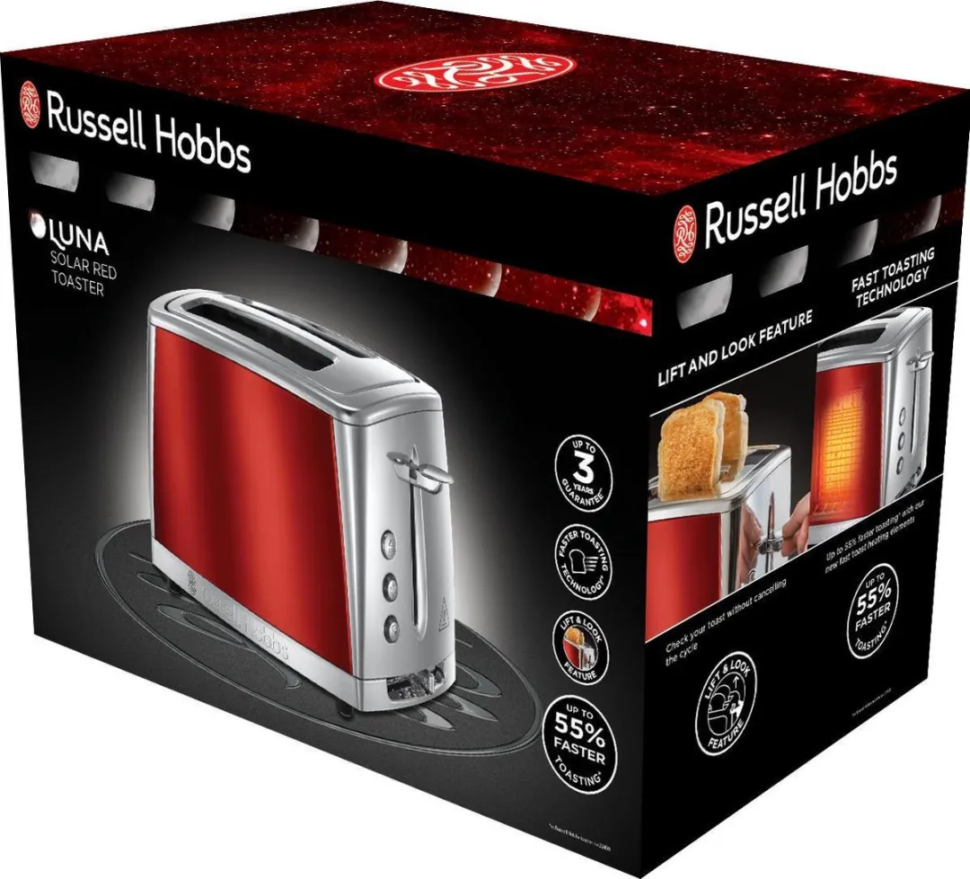 Russell Hobbs Luna 23220-56 Broodrooster 1550W - Rood