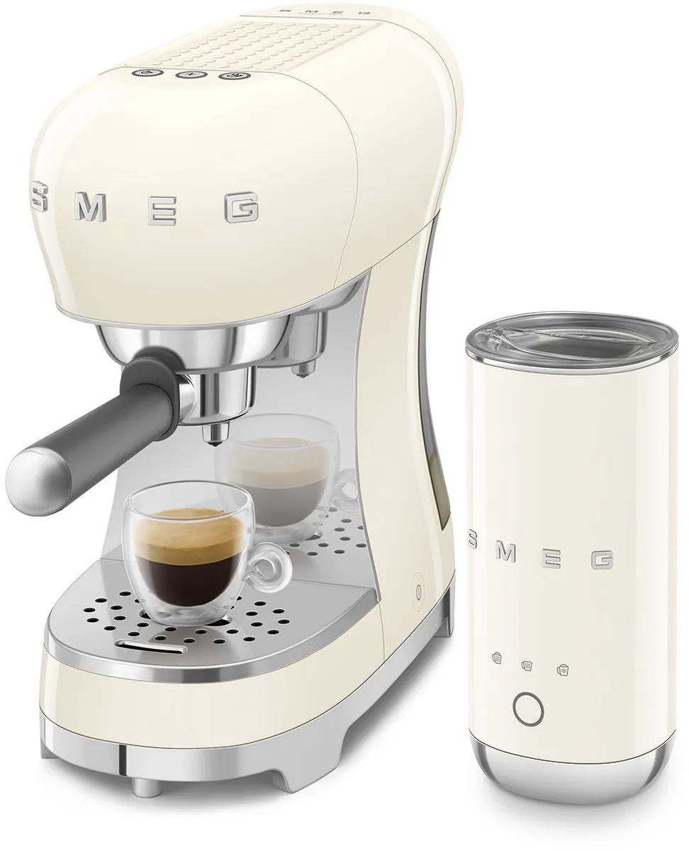 Smeg ECF12CREU Espressomachine - 15 bar - Crème