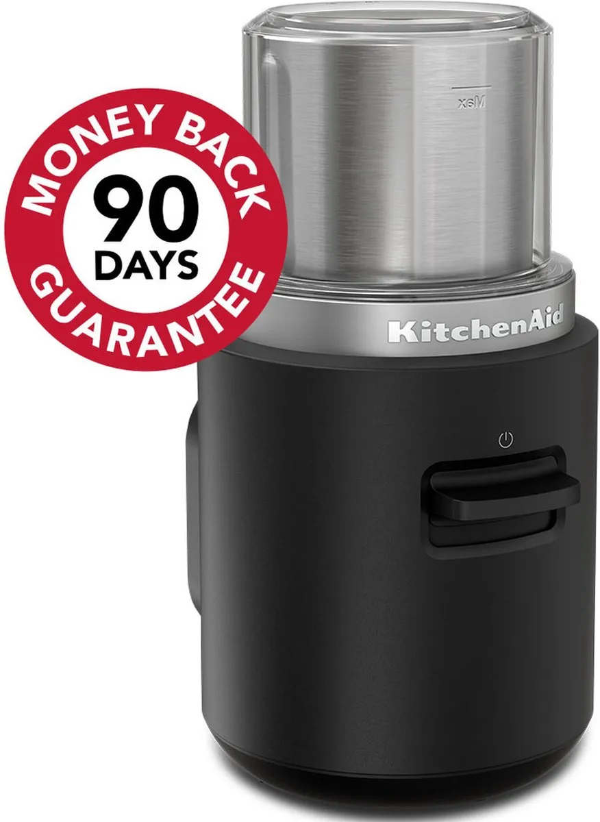 KitchenAid Go 5KBGR111BM Elektrische Koffiemolen - Draadloos - Mat Zwart - afbeelding 4 van 6