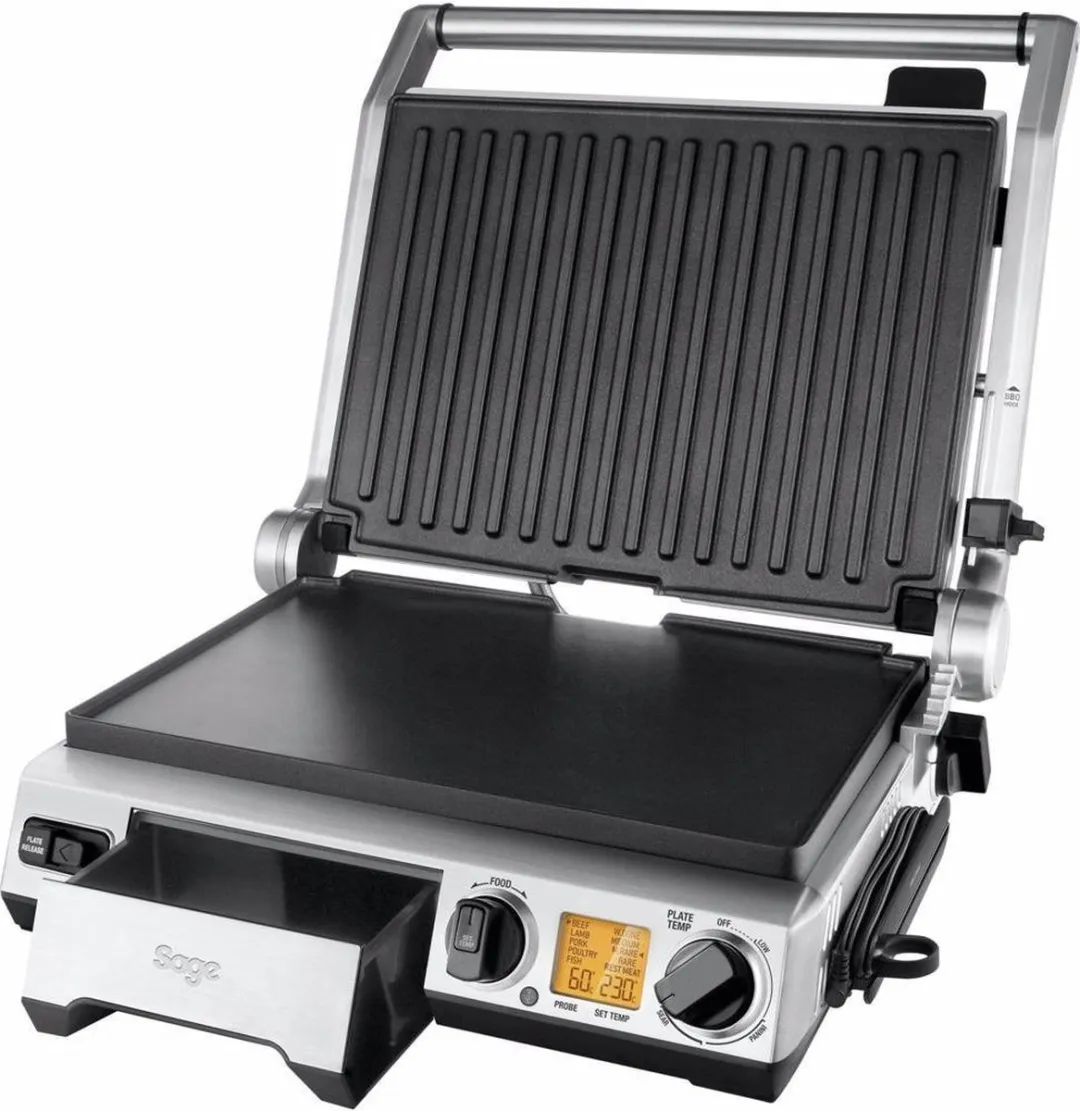 Sage The Smart Grill Pro SGR840BSS4EEU1 Contactgrill - 2400W - Zilver