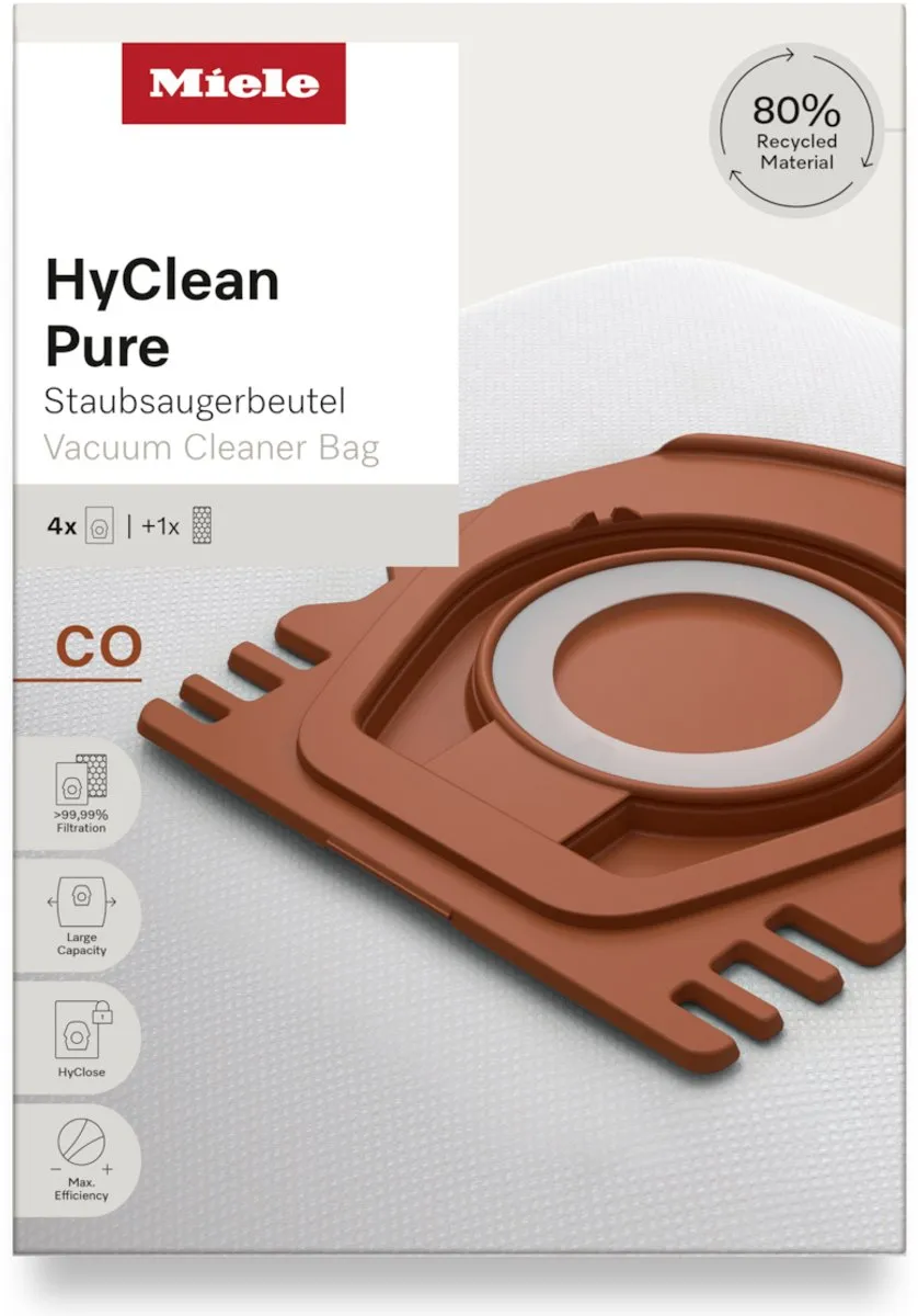 Miele CO HyClean Pure Stofzuigerzakken 4 Stuks