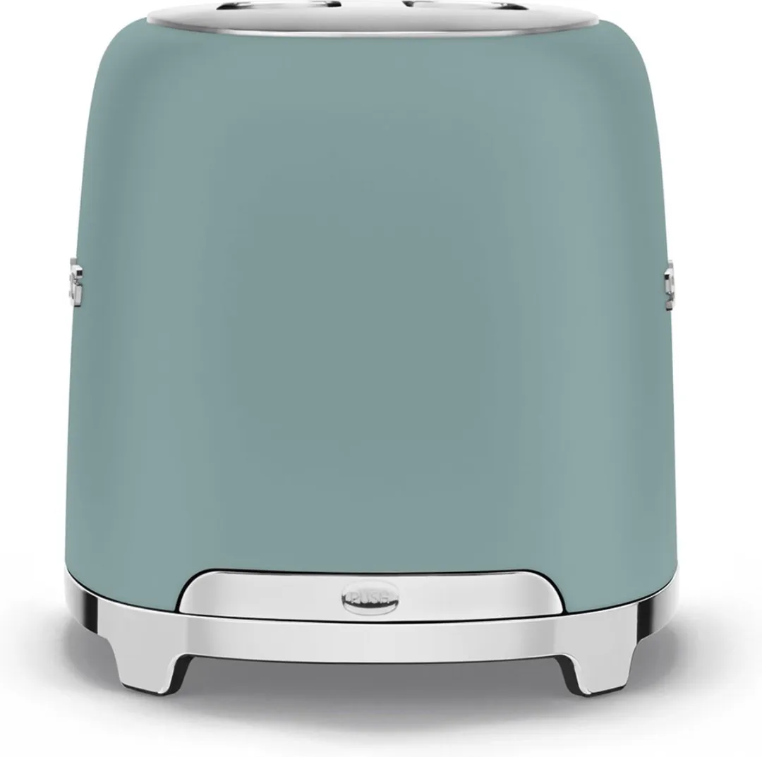 Smeg TSF01EGMEU Broodrooster 2x2 - 950W - Mat Emerald Green