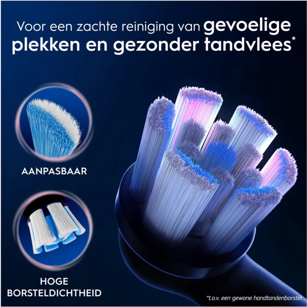 Oral-B iO Gentle Care Opzetborstels - 24 Stuks (6x4) - Zwart