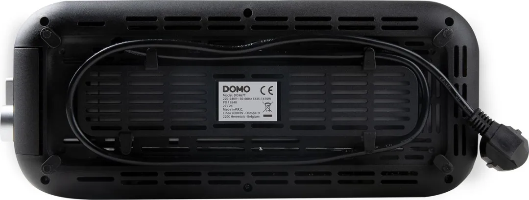 Domo DO967T Broodrooster 1350W - 4 Sneden - Ingebouwd Broodjesrek
