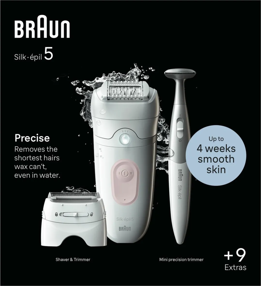 Braun Silk-epil 5-230 Epilator - Roze/Wit