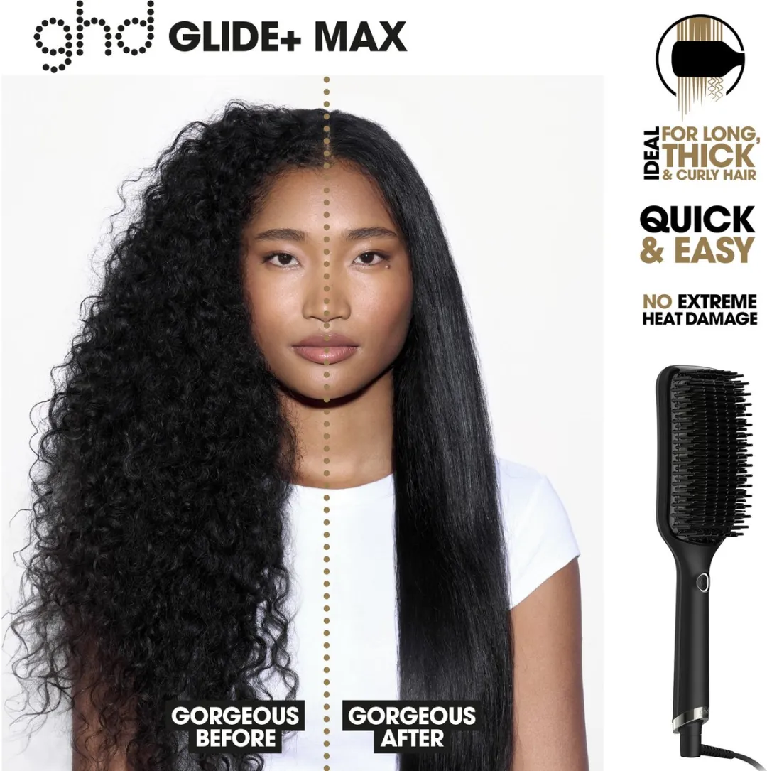 GHD Glide+ Max Warmteborstel - Zwart