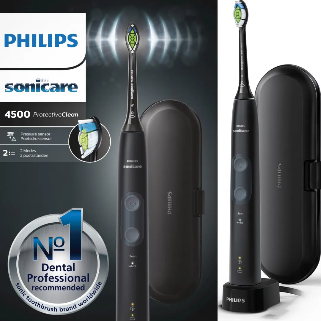 Philips Sonicare ProtectiveClean 4500 HX6830/53 Elektrische Tandenborstel - Zwart/Grijs