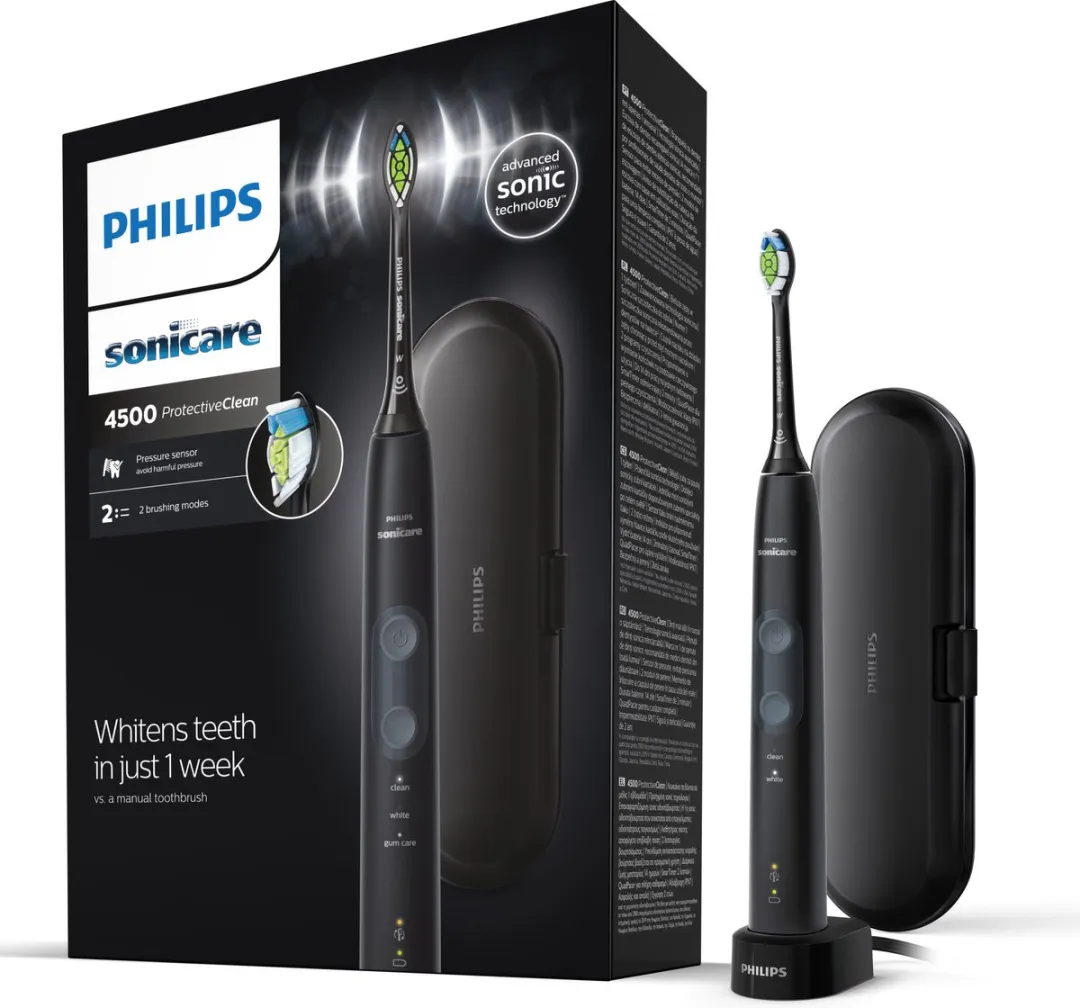 Philips Sonicare ProtectiveClean 4500 HX6830/53 Elektrische Tandenborstel - Zwart/Grijs