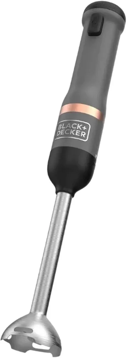 BLACK+DECKER BCKM1011KGF-QW Staafmixer - 0,7L - 5 Snelheden - Grijs/RVS