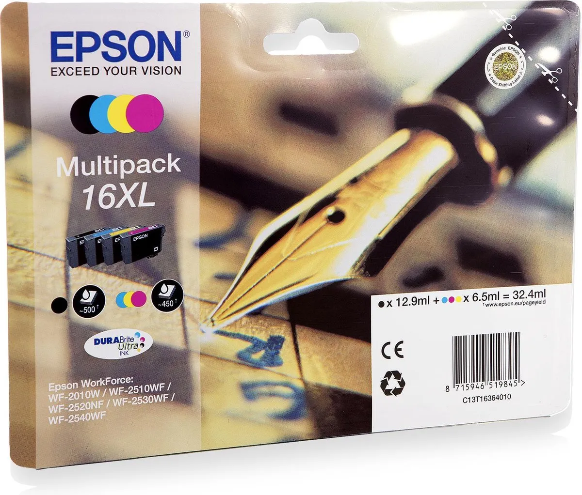 Epson 16XL Multipack 4 Kleuren - C13T16364012 - afbeelding 11 van 11