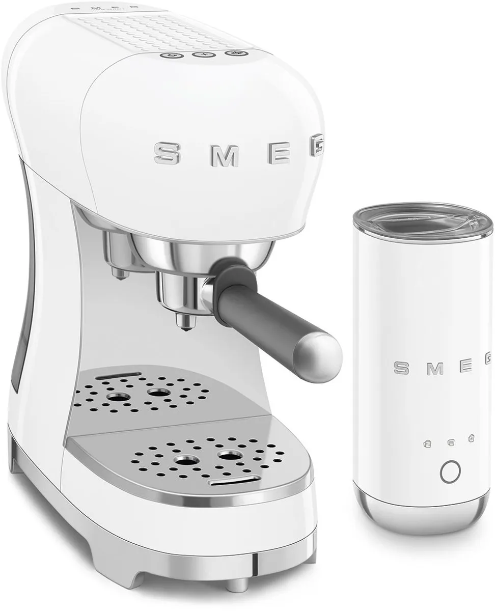Smeg ECF12 Espressomachine - 1350W - 15 bar - Wit - afbeelding 6 van 6