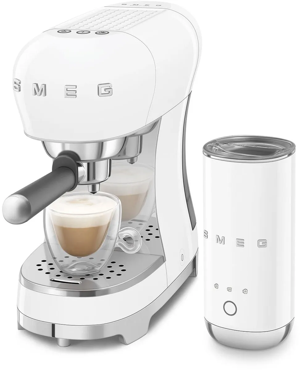 Smeg ECF12 Espressomachine - 1350W - 15 bar - Wit