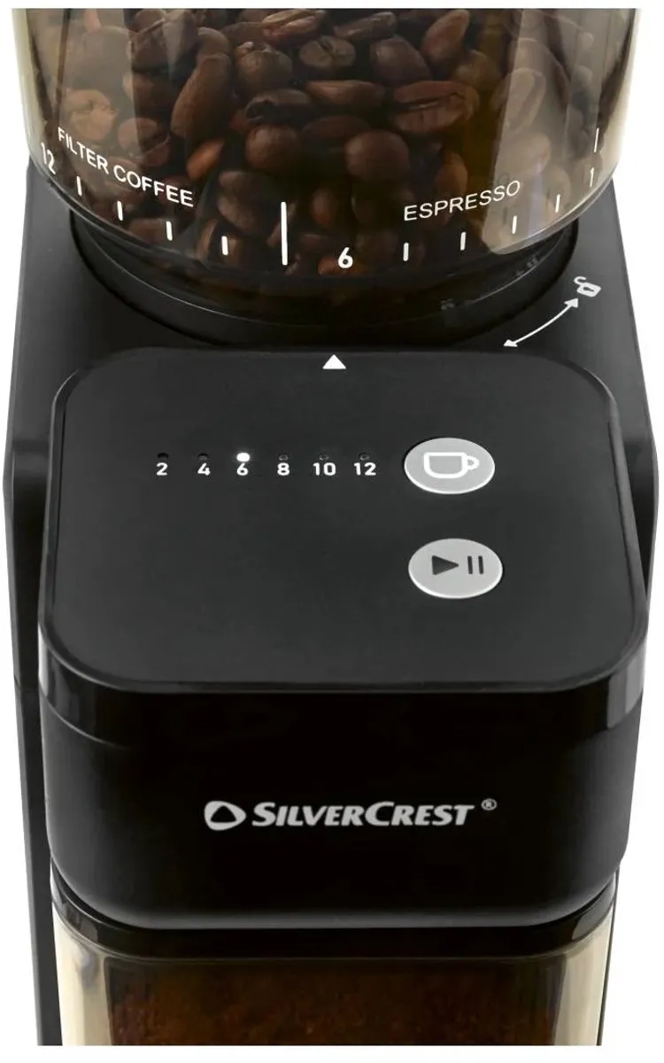 Silvercrest Elektrische Koffiemolen 150W 100ml - Zwart