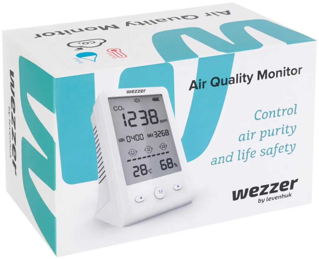 Levenhuk Wezzer Air MC10 Luchtkwaliteitsmeter - Wit