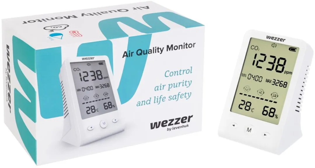 Levenhuk Wezzer Air MC10 Luchtkwaliteitsmeter - Wit