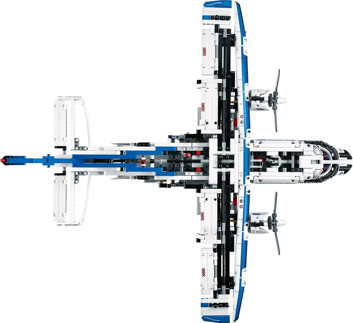 LEGO Technic Vrachtvliegtuig 42025 - 1297 Stukken - Wit/Blauw - afbeelding 4 van 6