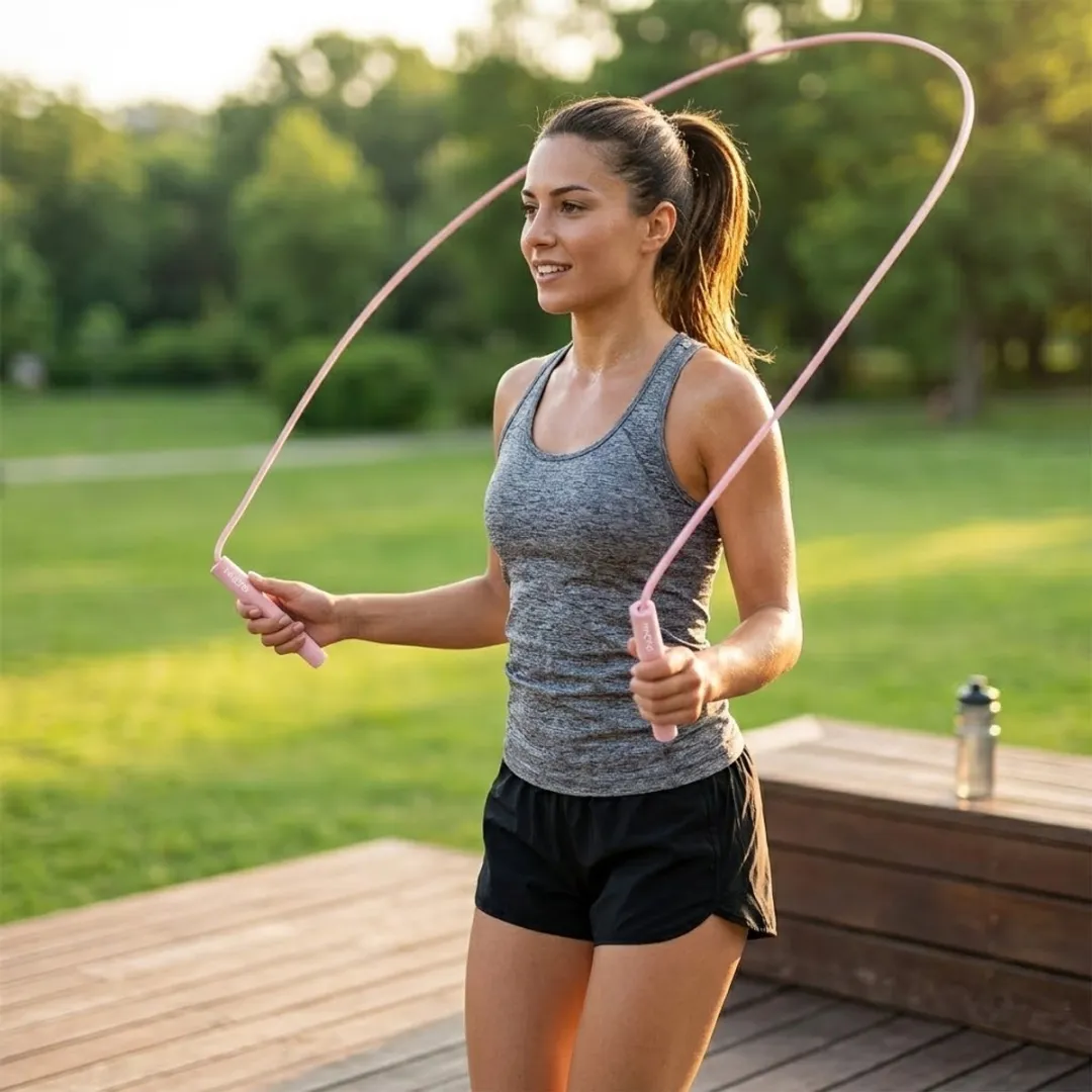 NUVEX Roze Springtouw - Verstelbaar - Cardio Training