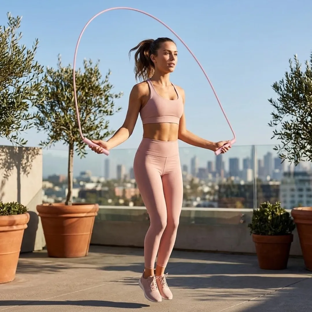 NUVEX Roze Springtouw - Verstelbaar - Cardio Training