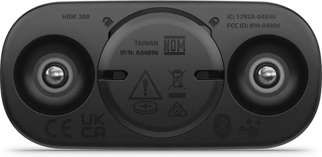 Garmin HRM 200 Hartslagmeter - Maat M/XL - Zwart