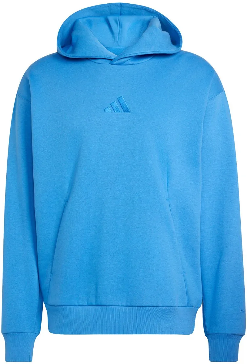 Adidas ALL SZN Fleece Hoodie Heren - Maat L - Blauw