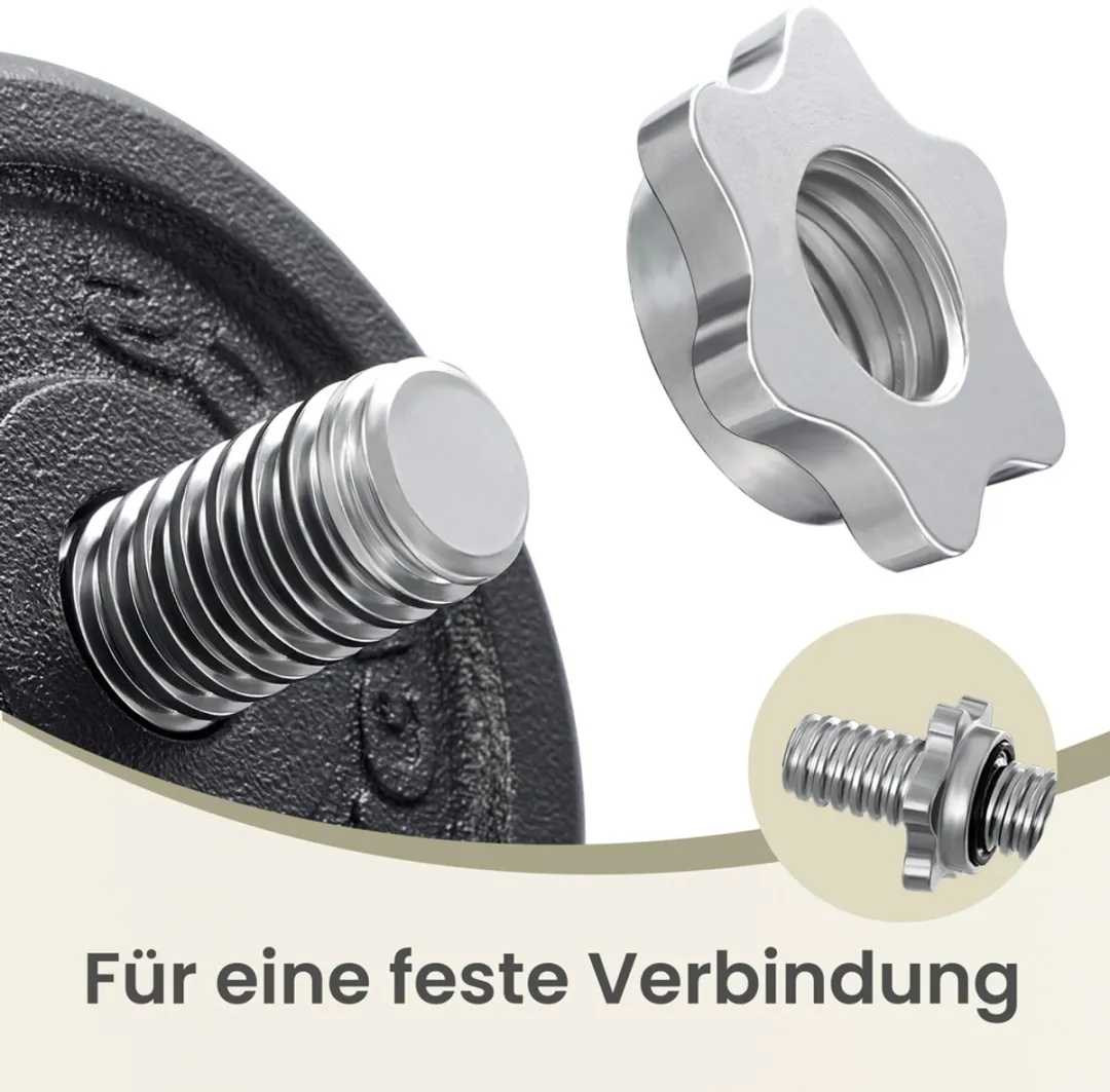 Songmics Halterset 30kg - 2x15kg Gietijzer Zwart - afbeelding 6 van 6