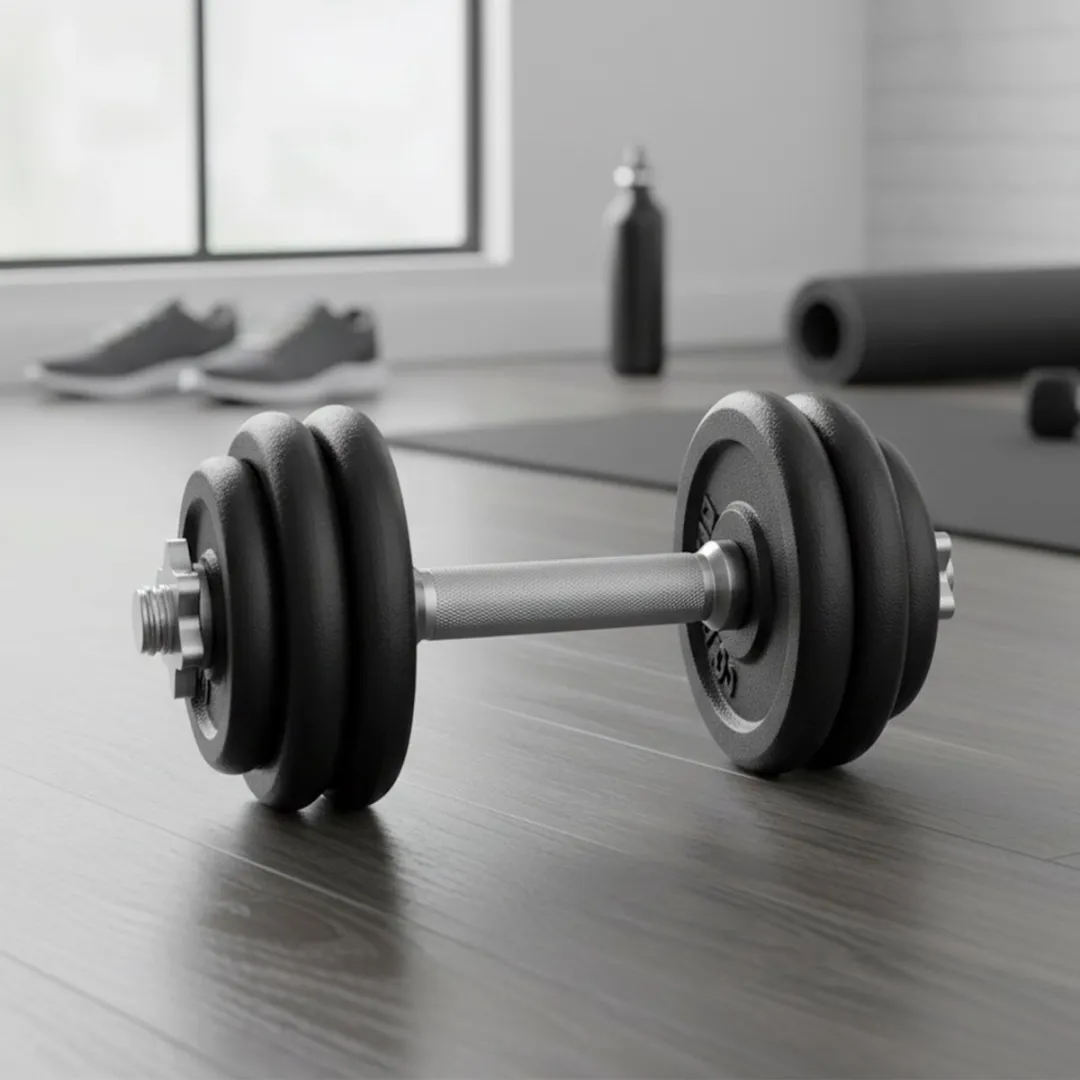 Songmics Halterset 30kg - 2x15kg Gietijzer Zwart