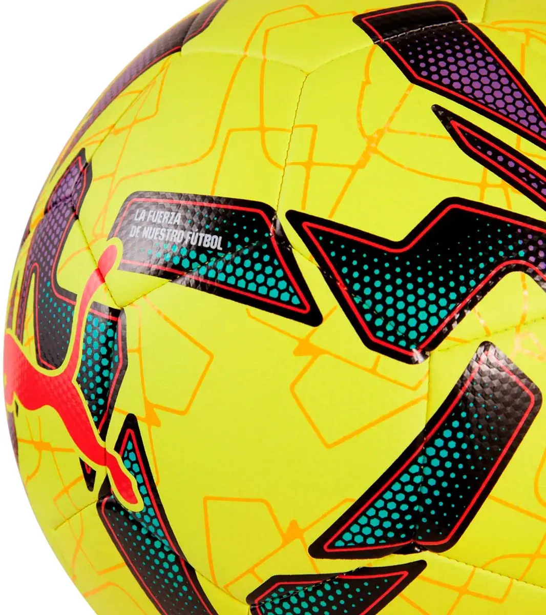PUMA Orbita LaLiga 1 Replica Voetbal 4 - Fluo Geel/Multicolor