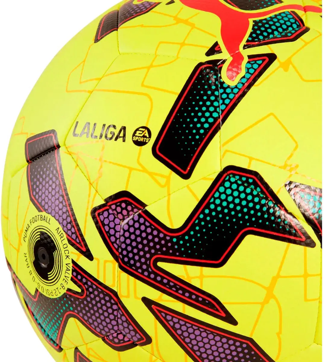 PUMA Orbita LaLiga 1 Replica Voetbal 4 - Fluo Geel/Multicolor