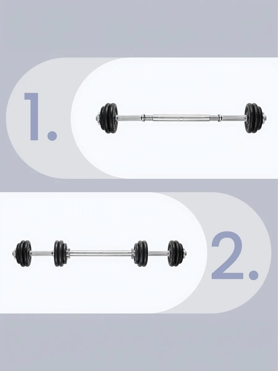 Songmics SYL30LBK Halterset Gietijzer - 30kg (2x15kg) - Zwart