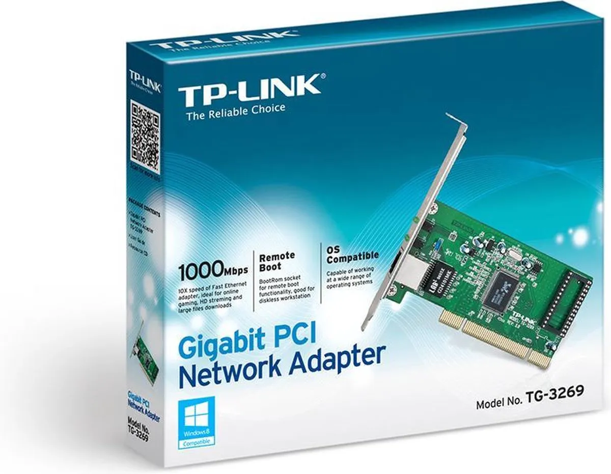 TP-Link TG-3269 Gigabit PCI Adapter - Bl