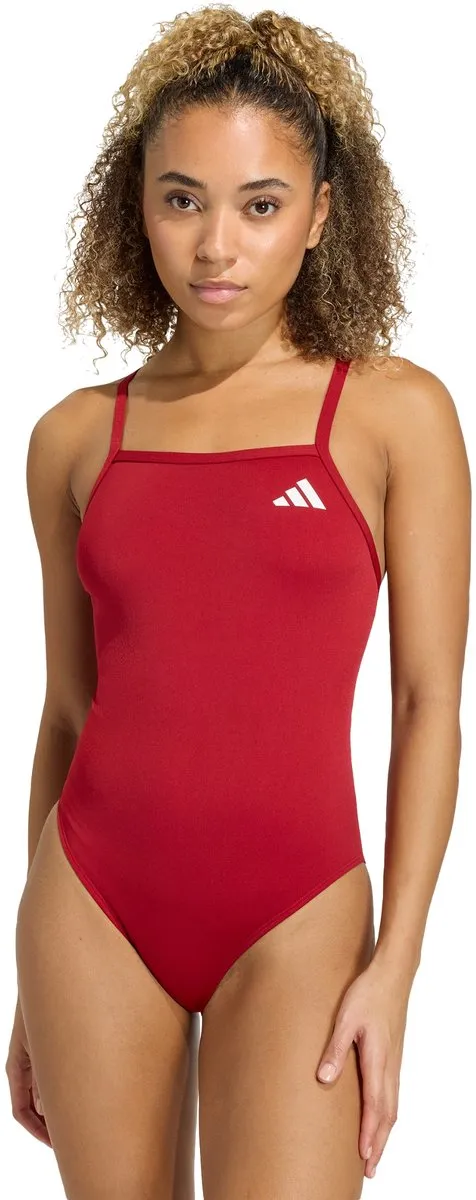 Adidas Performance Zwempak V-Rug Dames Rood
