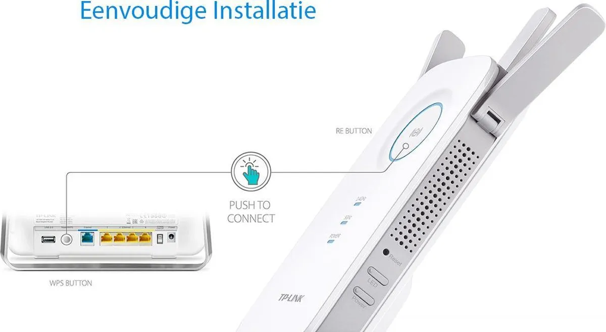 TP-Link RE450 WiFi Repeater - 1750 Mbps - Wit