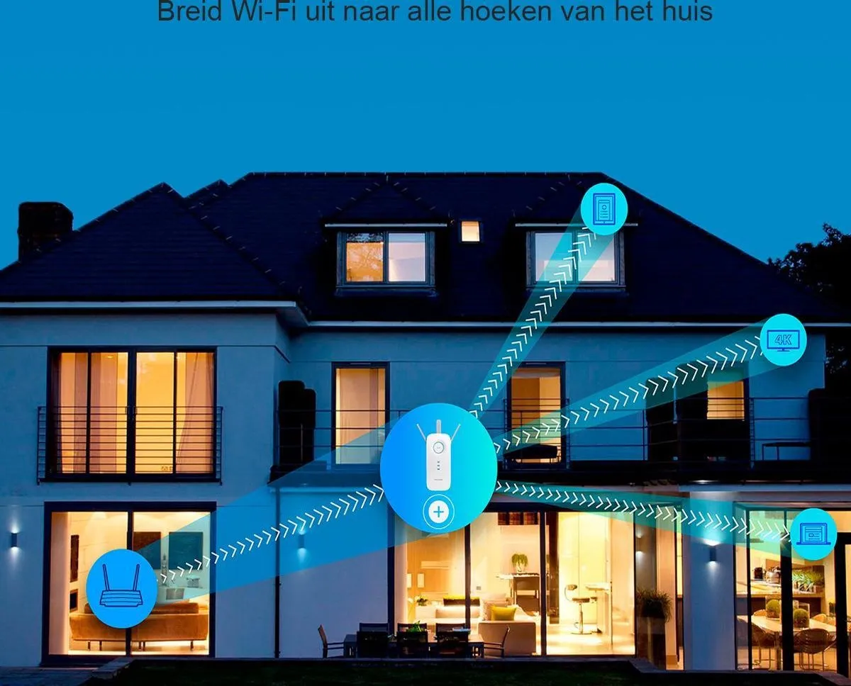 TP-Link RE450 WiFi Repeater - 1750 Mbps - Wit