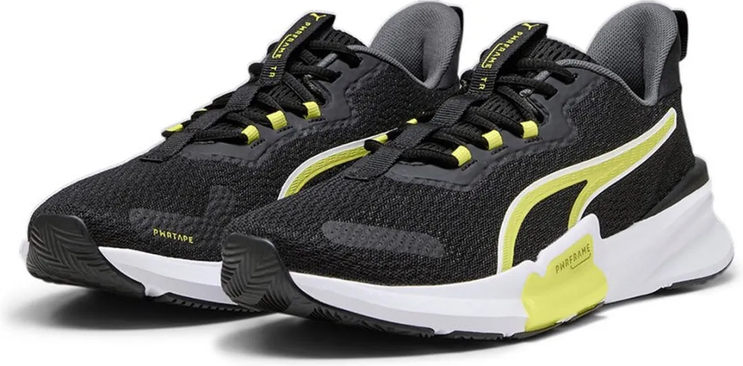 PUMA Pwrframe Tr 2 Schoenen - Zwart/Geel - Maat 40 - afbeelding 6 van 6