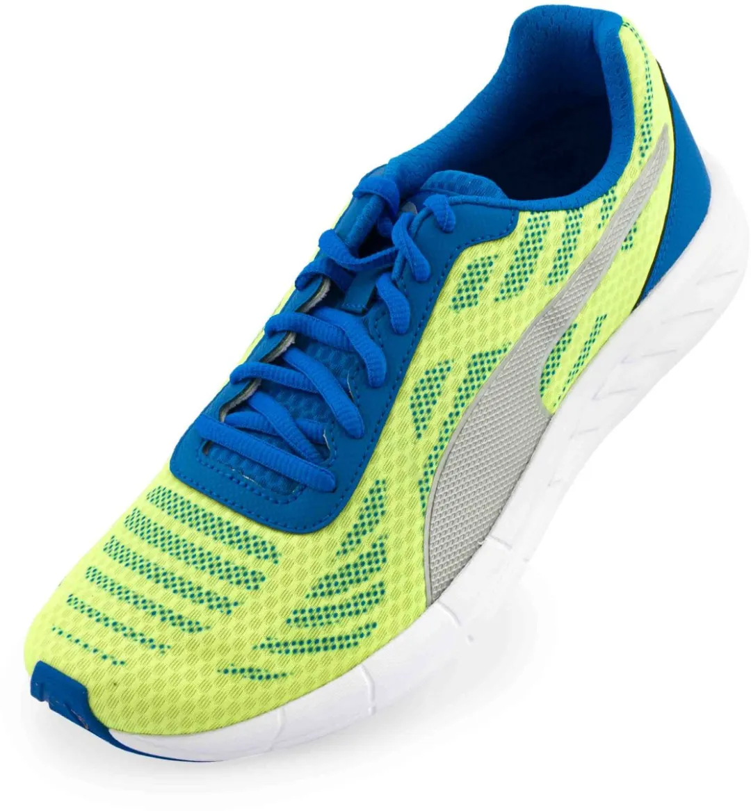 PUMA Meteor Heren Sportschoenen 43 - Neon Geel/Zilver