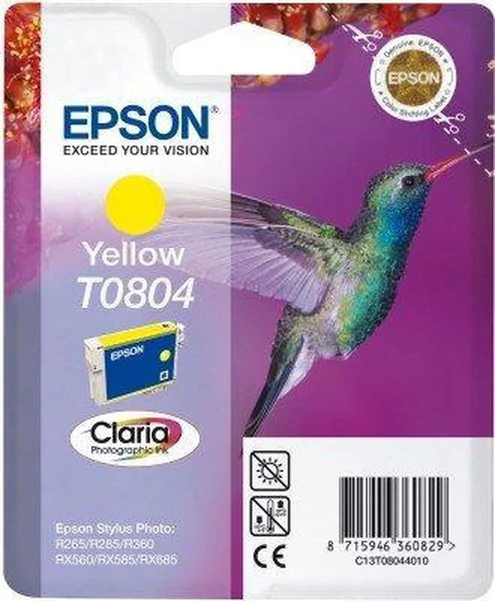 Epson T0804 Inktcartridge Geel