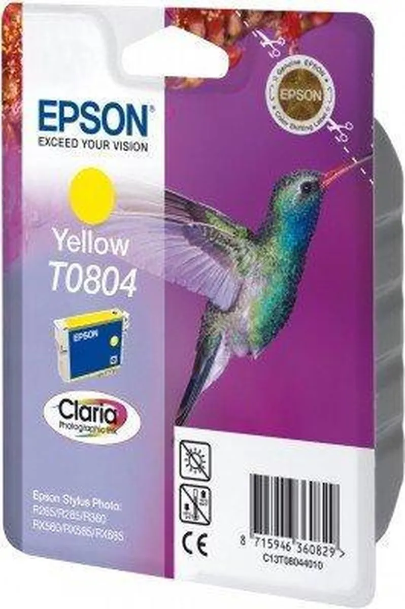 Epson T0804 Inktcartridge Geel