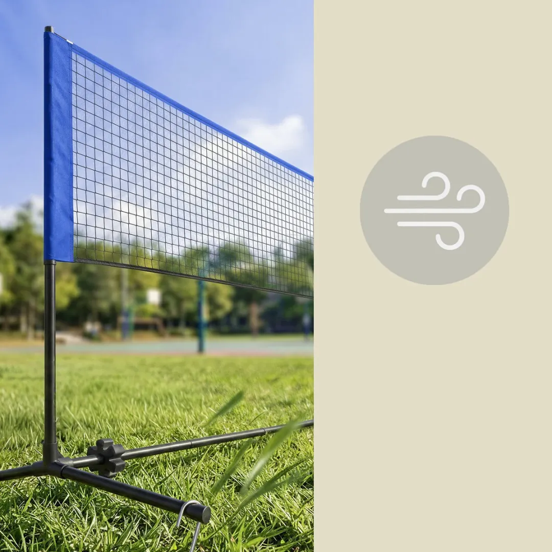 Songmics SYQ300V1 Badmintonnet - Verstelbaar Blauw