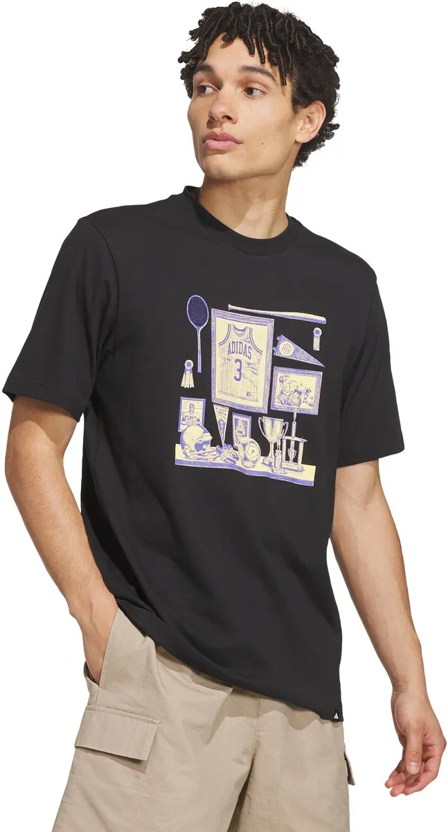 Adidas Sports Bar T-Shirt KS2176 - Heren - Zwart