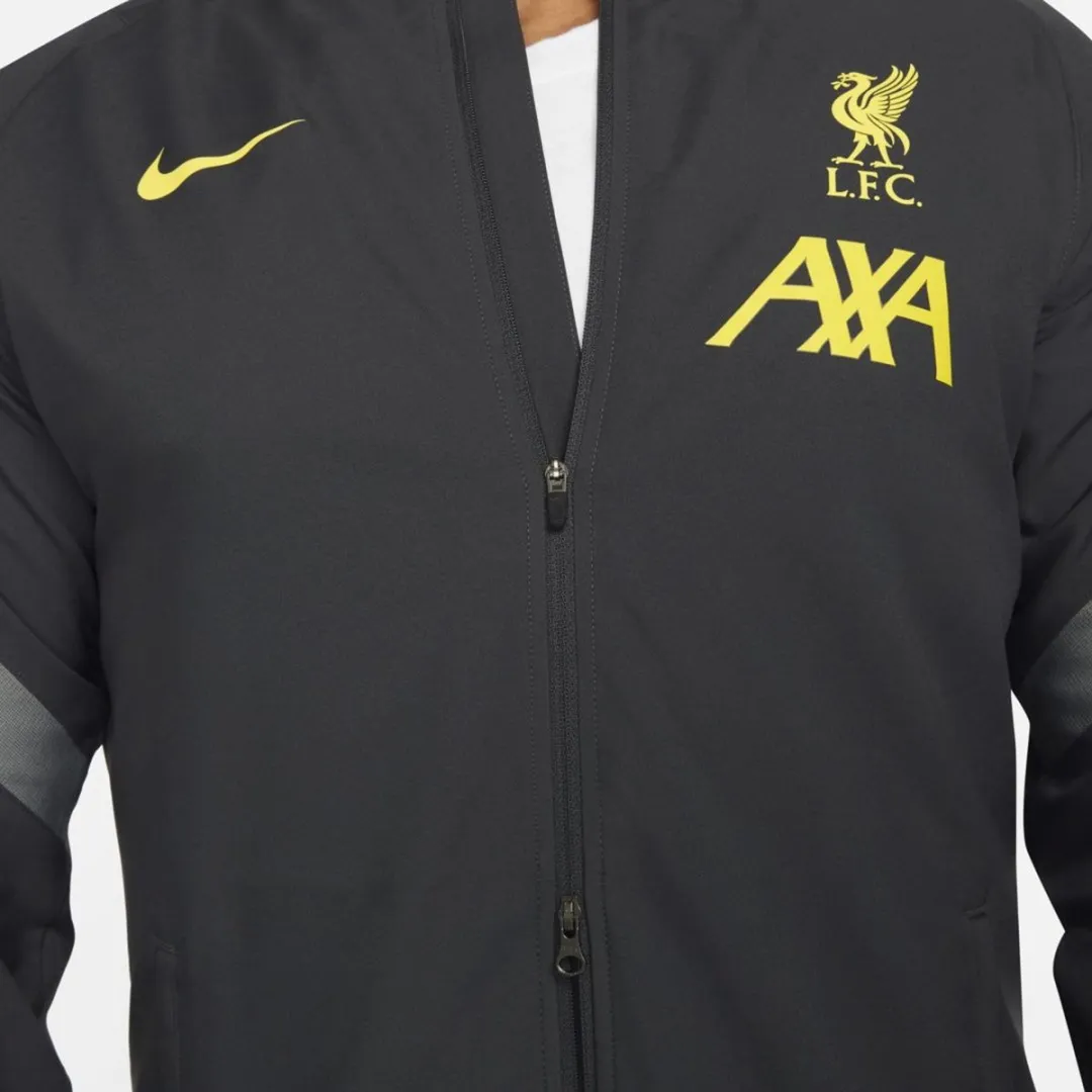 Nike Liverpool FC Strike Trainingspak S - Donkergrijs/Goud